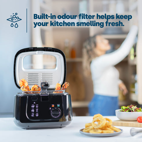 2.5L Electric Deep Fat Fryer - Black